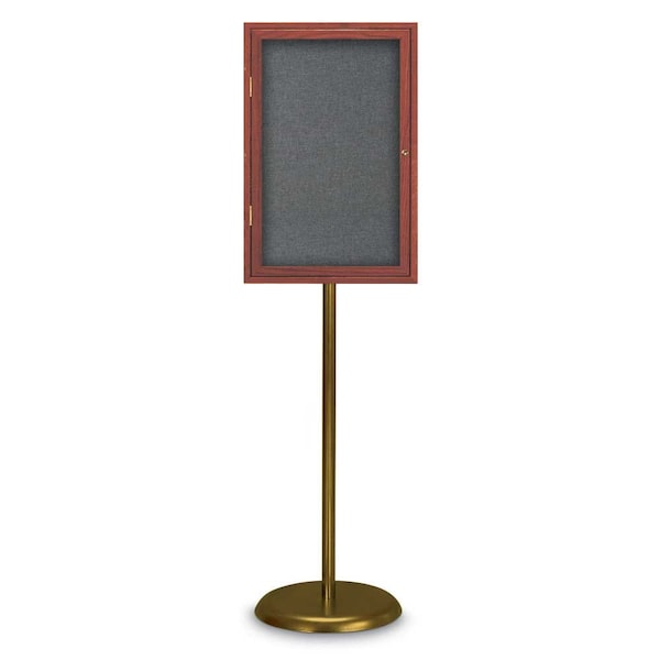 Corkboard, Triple Door, Radius Frame, 72x36", Bronze/Natural Tan Cork